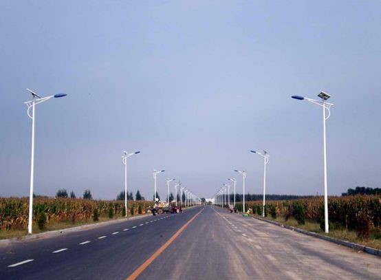 Street lighting project in a county in Maoming in July 2017